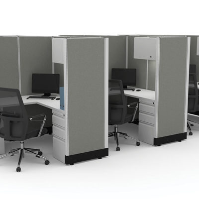 6-Pack 5x5 L-Shaped Workstations 67H