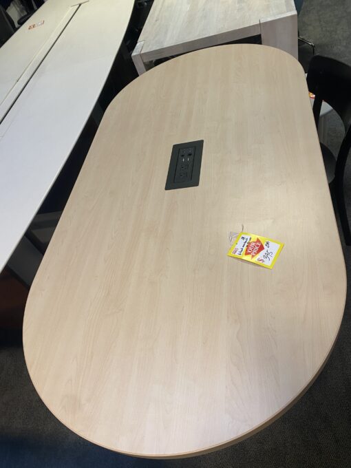 6 foot maple racetrack conference table