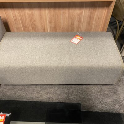 light grey ottoman