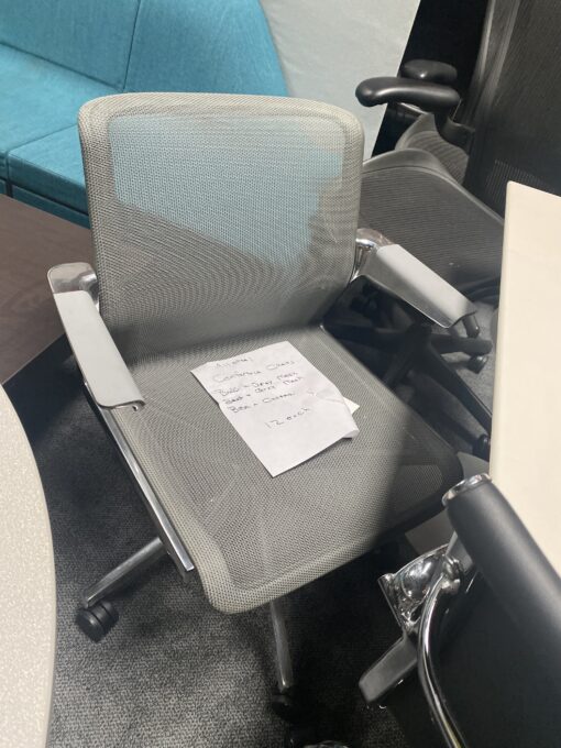 grey conference chairs