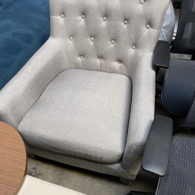Grey Fabric side chair