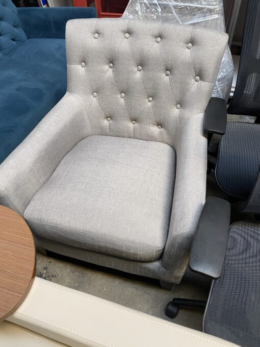 Grey Fabric side chair