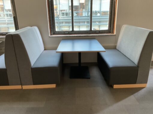 Dark grey seat, light grey back modular sofa - Image 2