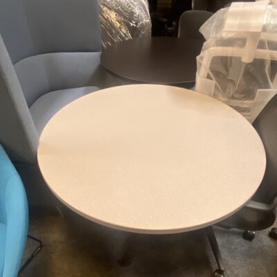 Grey laminate 36" round table