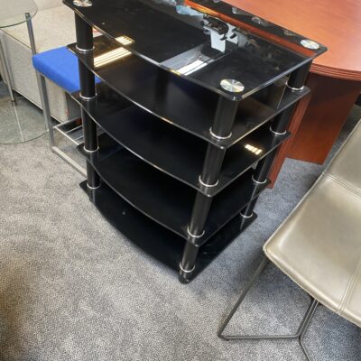 5 tier tempered glass display case