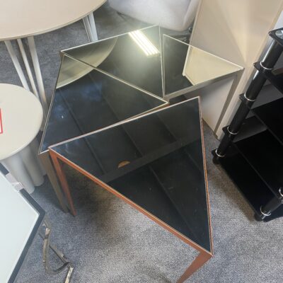 triangle mirror side tables