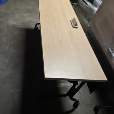 72 x 24 maple flip top table
