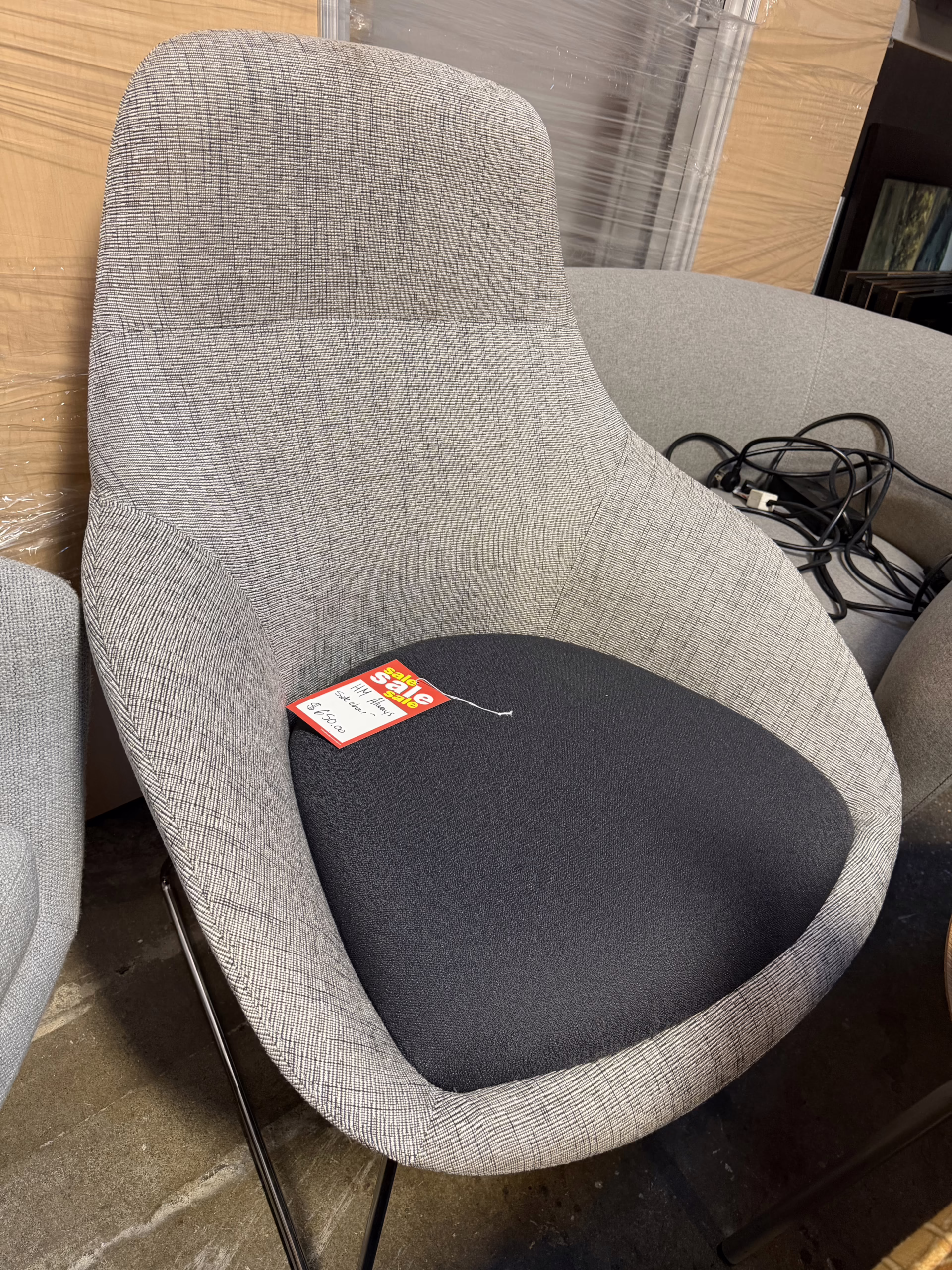 Herman Miller side chair with sled base