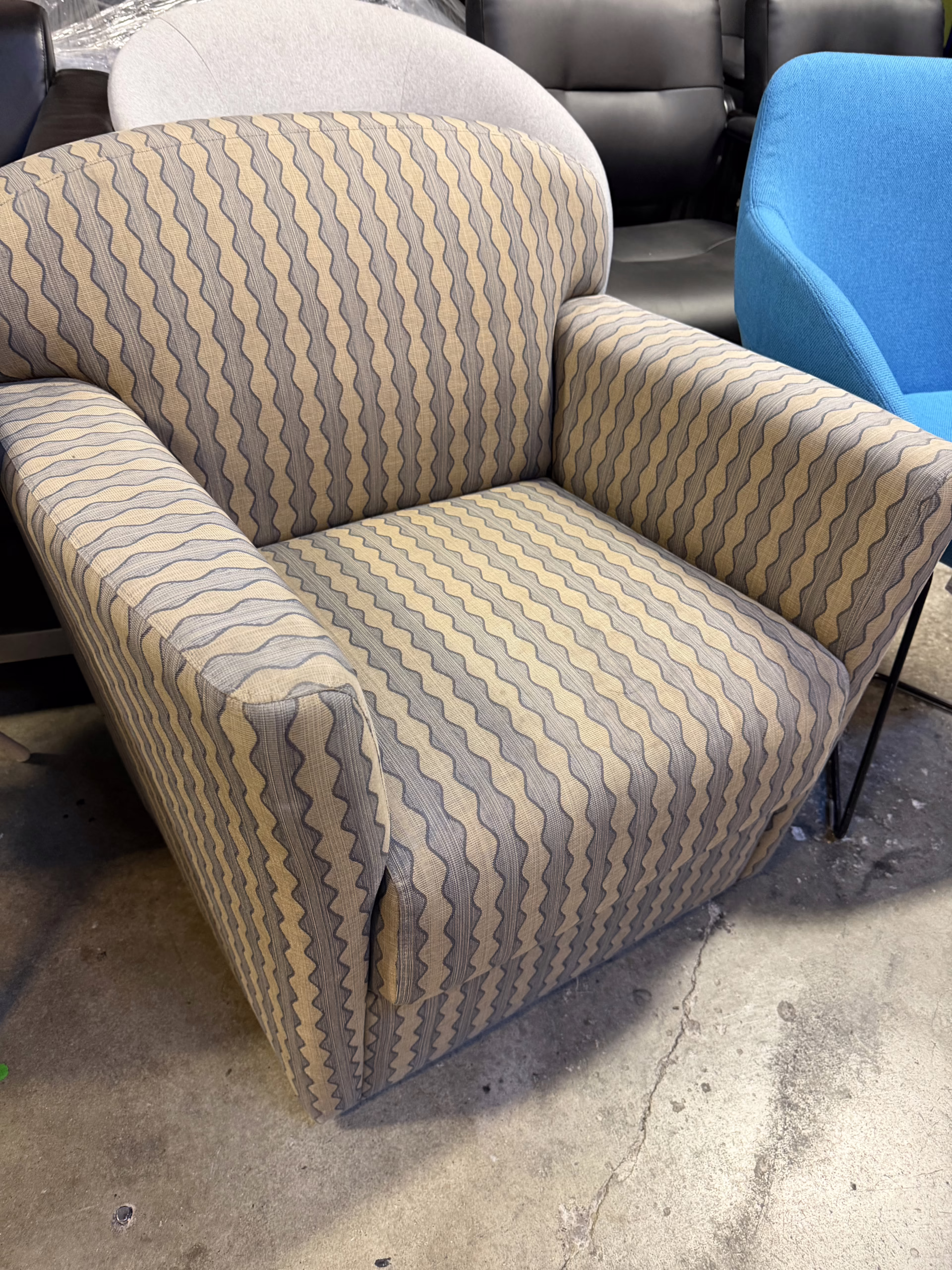 fabric club chairs