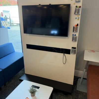 Coalesse Exponents whiteboard with Tv mount