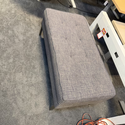 Grey ottoman