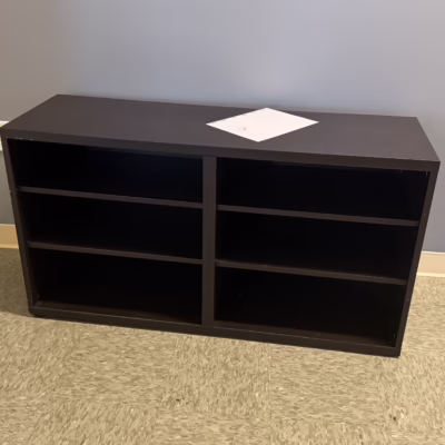 walnut laminate bookshelf