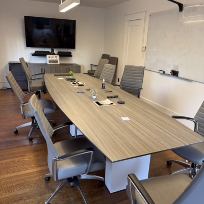 10 foot grey conference room table