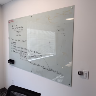 wall mounted 6x4 glassboards