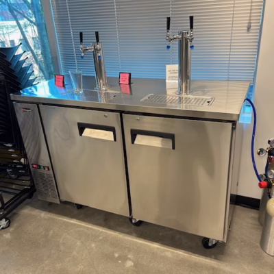 60"W Kegco 4 tap kegerator