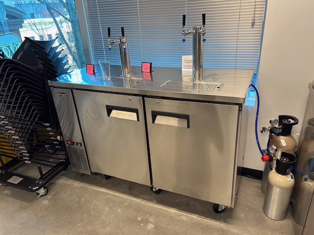 60"W Kegco 4 tap kegerator