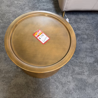 metal round side table